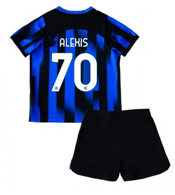 Maillot de foot Inter Milan Alexis Sanchez #70 Domicile enfant 2023-24 Manches Courte (+ pantalon court)